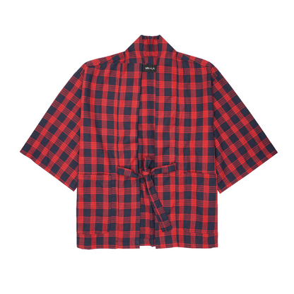 RED/NAVY S/S DRAPE