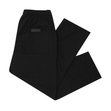 FRENCH TERRY WIDE LOUNGE PANTS IN ANTHRACITE