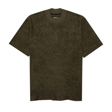 TOWEL TERRY OVERSIZED TEE IN OLIVE