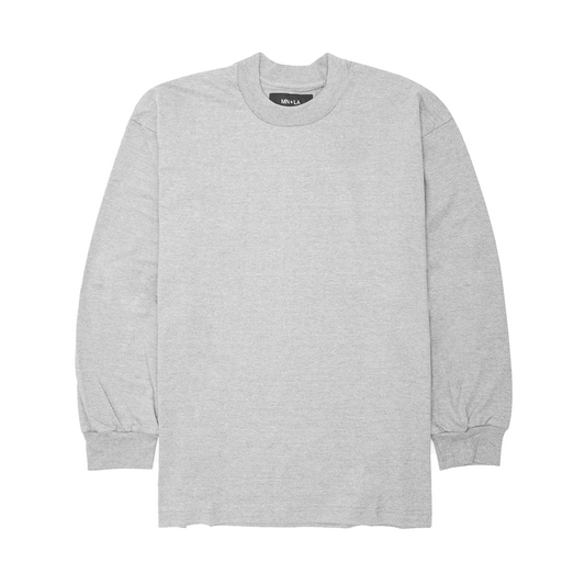 LONGSLEEVE TEE IN HEATHER GREY