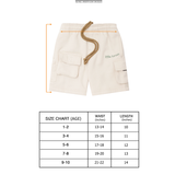 LITTLE HUMAN™ 7 POCKET SWEATSHORTS IN OAT