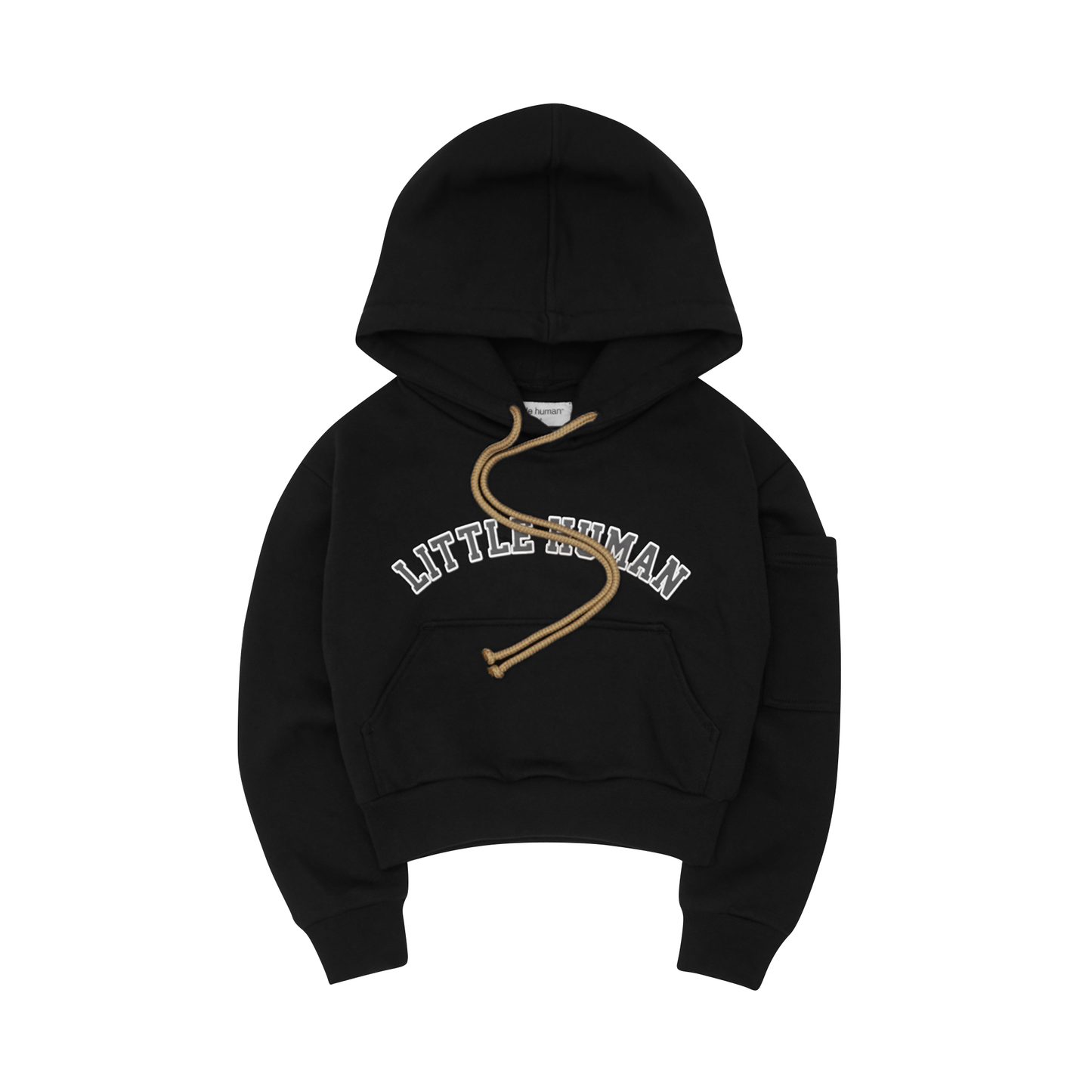 "VARSITY" LITTLE HUMAN™ HOODIE IN ANTHRACITE