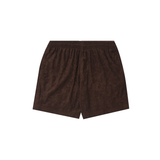 TOWEL TERRY HOUSE SHORTS IN WOOD