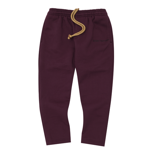 LITTLE HUMAN™ LOUNGE PANTS IN WINE