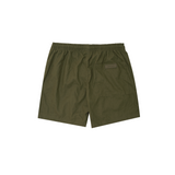 LINEN HOUSE SHORTS IN MOSS GREEN