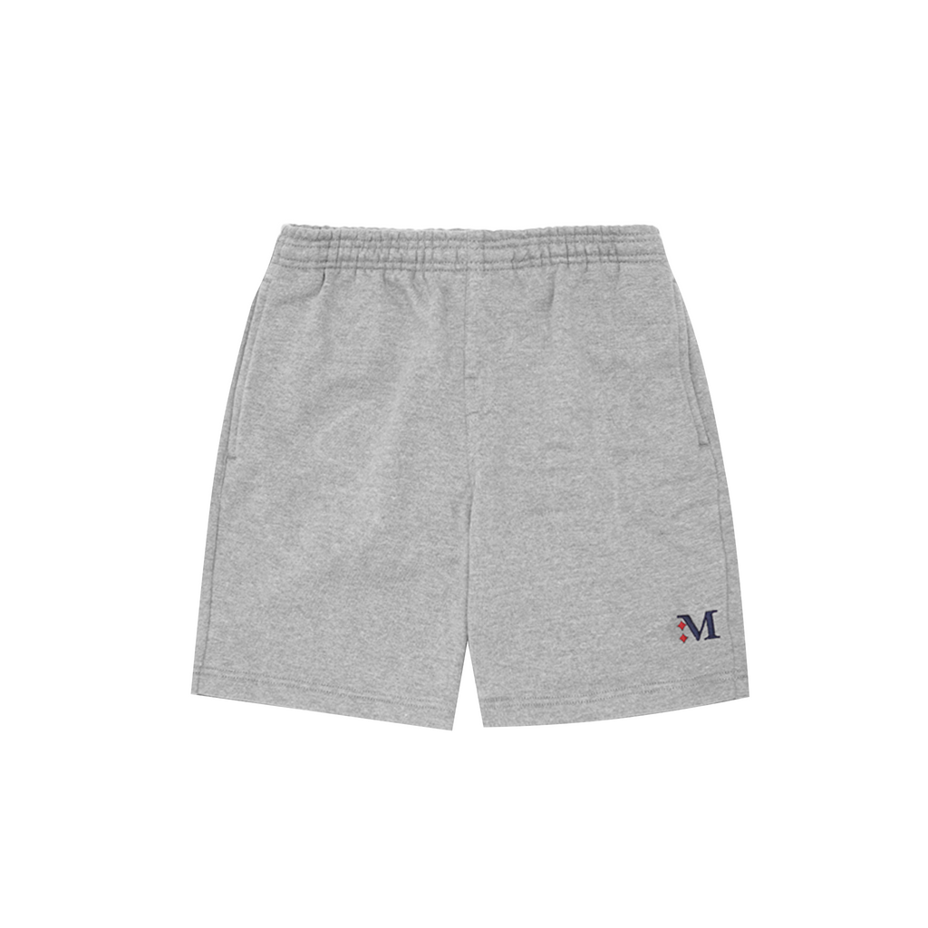 M'$ & DIAMONDS SWEATSHORTS IN HEATHER GREY – MN+LA