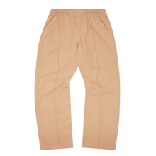 WAFFLE WEAVE PLEATED WIDE LOUNGE PANTS IN WHEAT