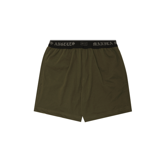 TRAINING SHORTS IN OLIVE