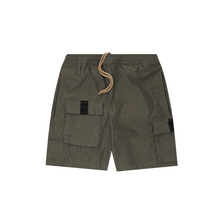 MOSS GREEN TWILL 7 POCKET SHORTS