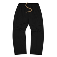 FRENCH TERRY PLEATED ULTRA WIDE LOUNGE PANTS IN ANTHRACITE