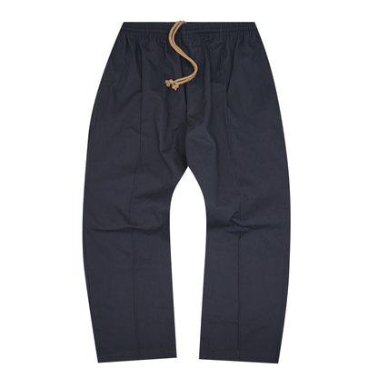 PLEATED ULTRA WIDE PANTS IN NAVY