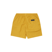 LINEN PLEATED HOUSE SHORTS IN MUSTARD
