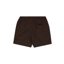 LINEN PLEATED HOUSE SHORTS IN WOOD