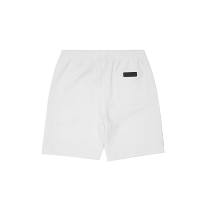 CONTEMPO RETRO "RING" SWEATSHORTS IN WHITE