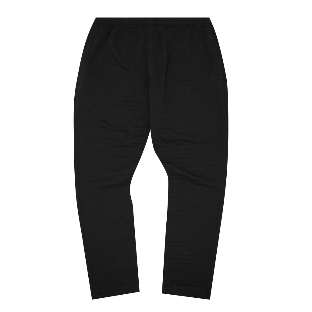 STRIPED PIQUE LOUNGE PANTS V2 IN CAVIAR – MN+LA