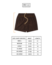 TOWEL TERRY HOUSE SHORTS IN WOOD