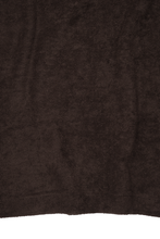TOWEL TERRY MOCK NECK TEE IN WOOD
