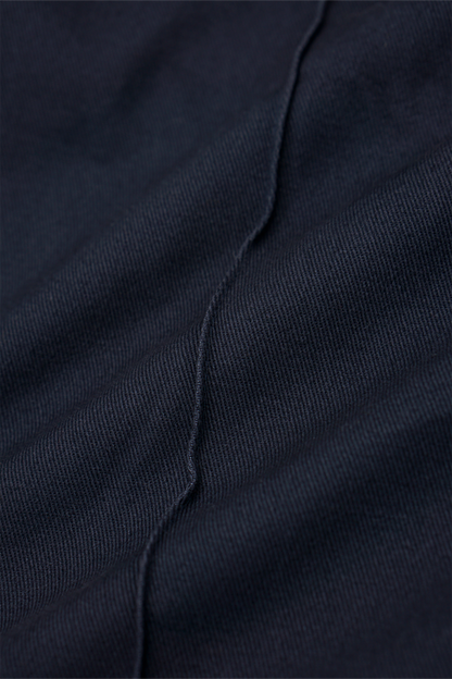 PLEATED ULTRA WIDE PANTS IN NAVY