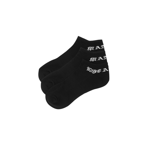 ANTHRACITE ANKLE SOCKS (3 PACK)