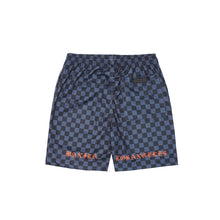 CHECKMATE MESH SHORTS IN PIGEON BLUE