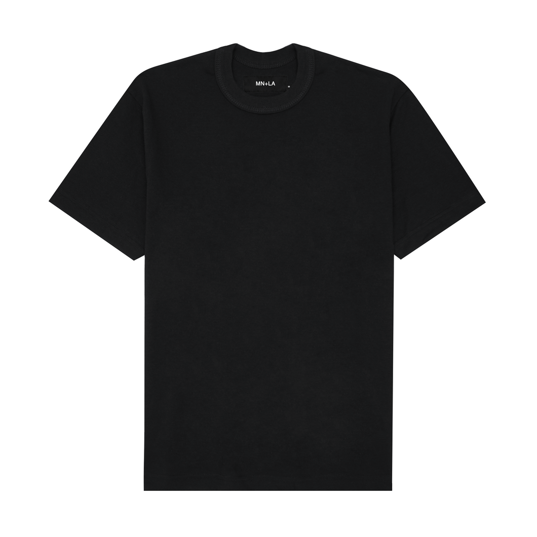 WAFFLE WEAVE CLASSIC TEE V3 IN ANTHRACITE