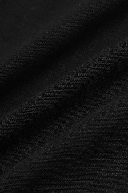 RAW STITCHING MOCK NECK TEE V2 IN ANTHRACITE