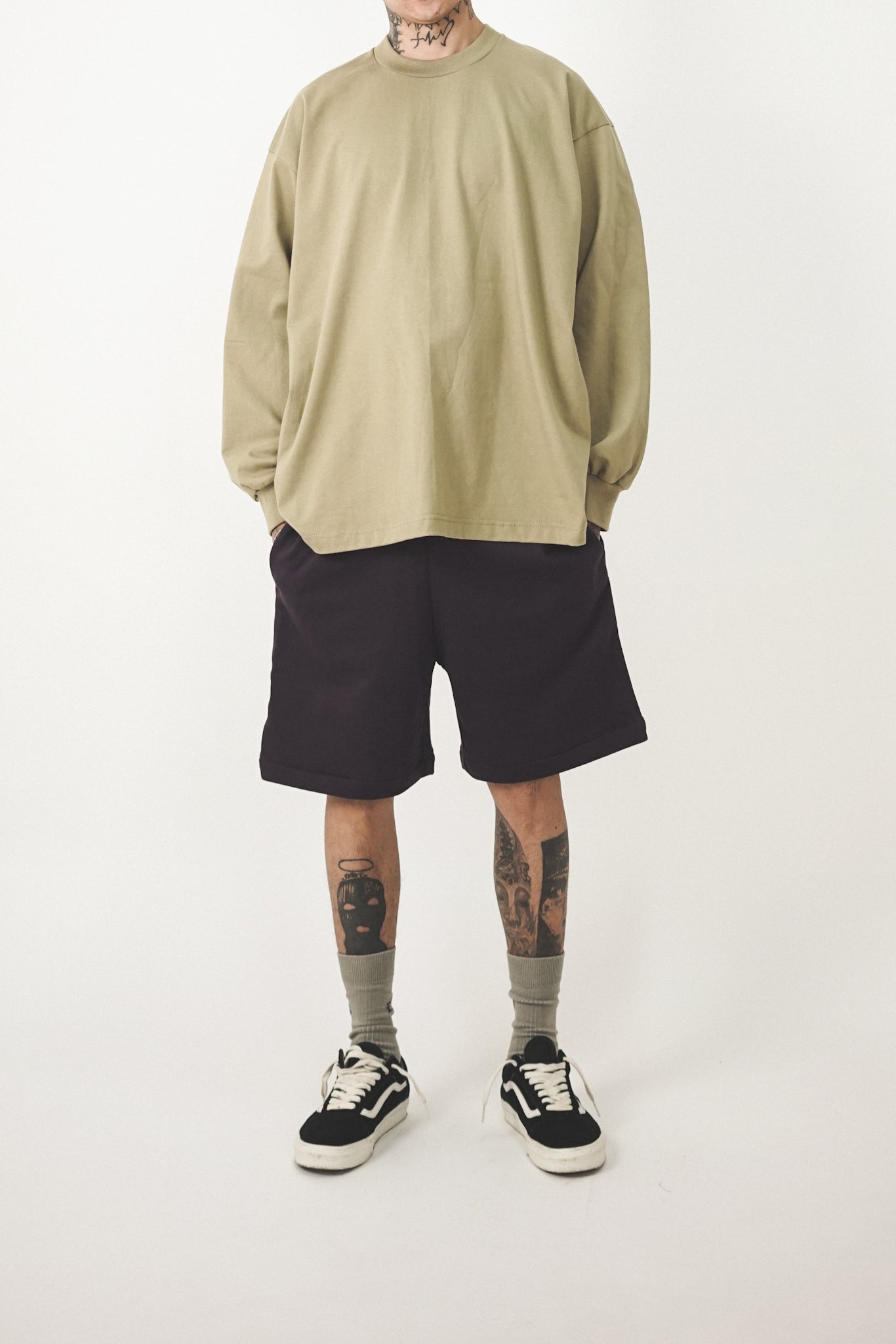 LONGSLEEVE TEE IN DARK MINT