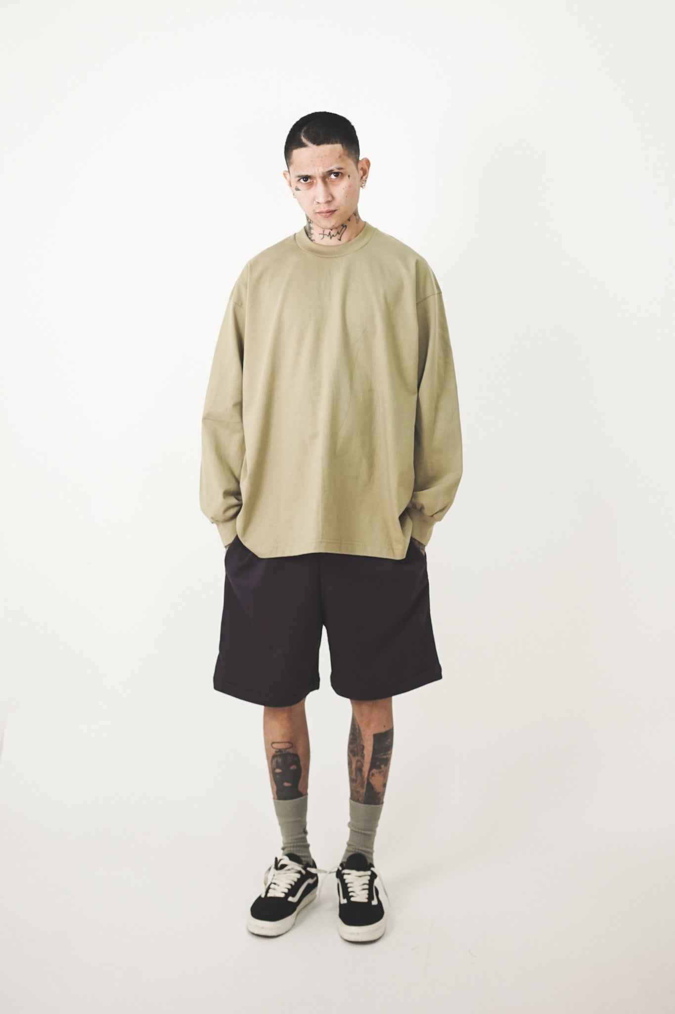 LONGSLEEVE TEE IN DARK MINT