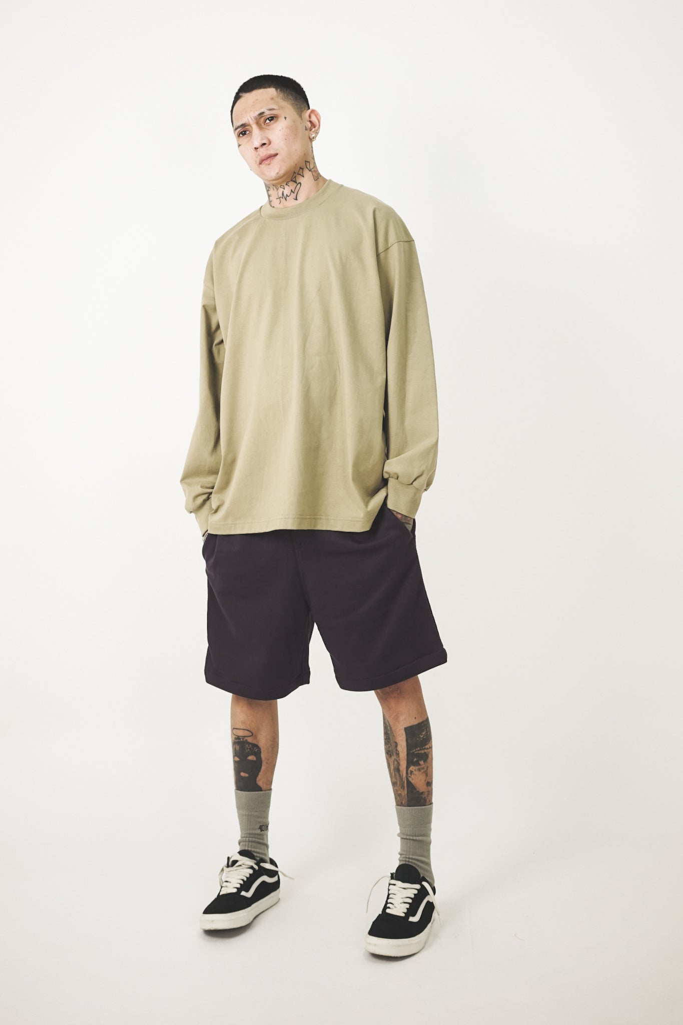 LONGSLEEVE TEE IN DARK MINT