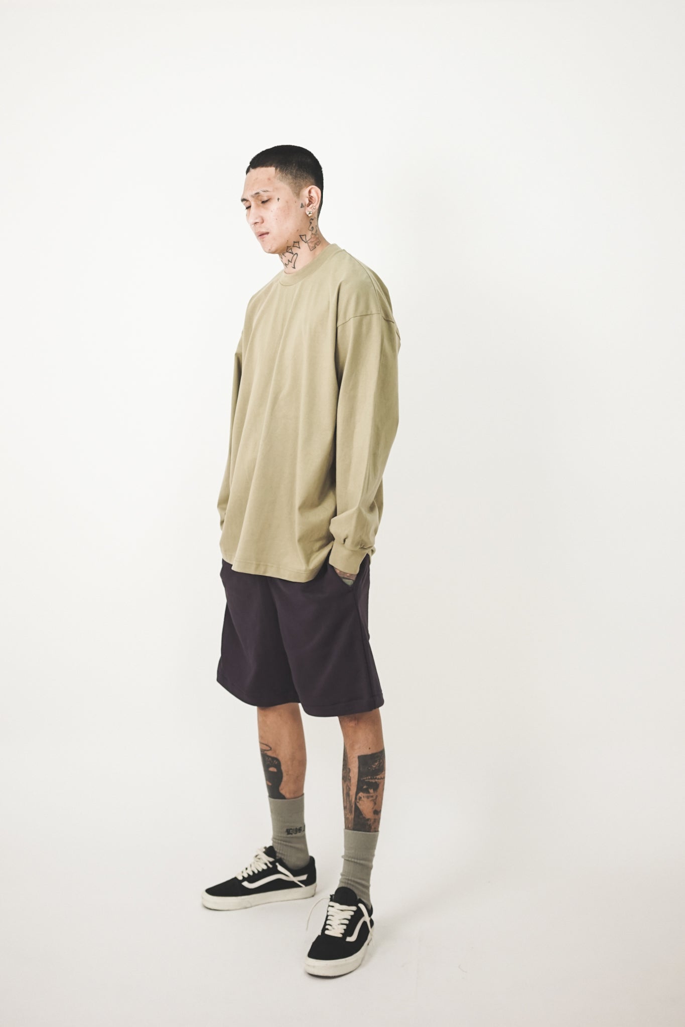 LONGSLEEVE TEE IN DARK MINT