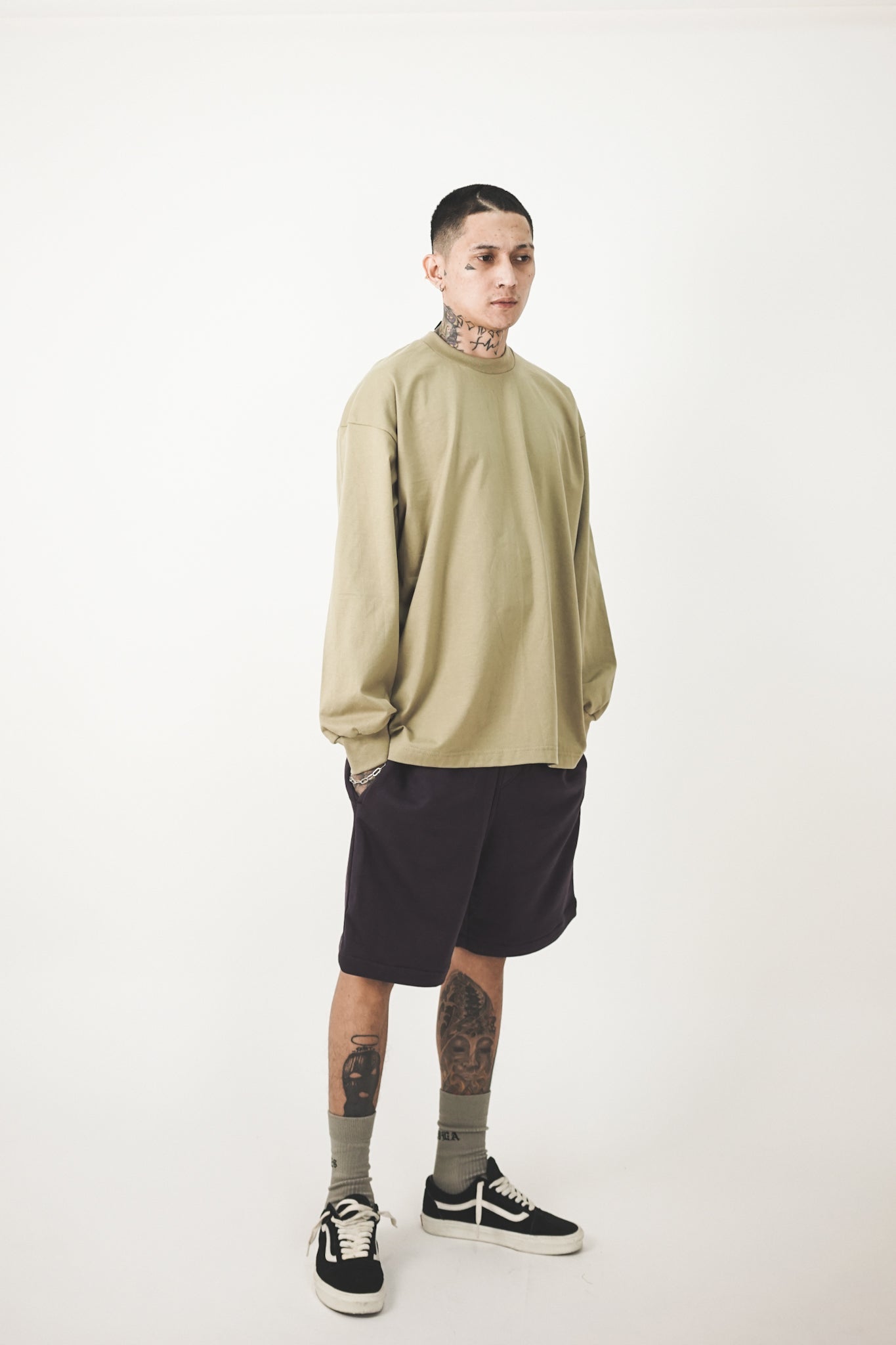 LONGSLEEVE TEE IN DARK MINT