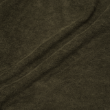 TOWEL TERRY RAW HEM SWEATSHORTS IN OLIVE
