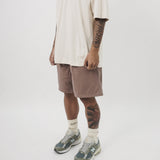 TRAINING SHORTS IN MAUVE