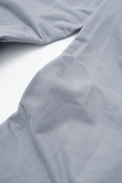 FRENCH TERRY WIDE LOUNGE PANTS IN GLACIER