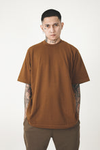 RUST PIQUE OVERSIZED TEE