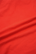 "CROP CIRCLES" MOCK NECK TEE V3 IN RARRI RED