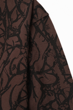 "VINES AND THORNS" RAW STITCH LONGSLEEVE TEE IN WOOD