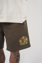 MN+LA "CREST" SWEATSHORTS IN OLIVE