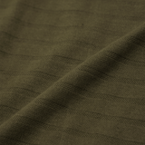 STRIPED PIQUE PLEATED ULTRA WIDE PANTS IN OLIVE