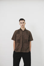 CUBAN GUYABERA SHIRT IN WOOD