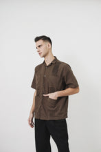 CUBAN GUYABERA SHIRT IN WOOD