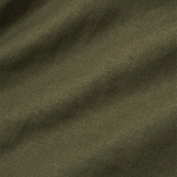 LINEN HOUSE SHORTS IN MOSS GREEN