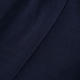 STRIPED PIQUE PLEATED ULTRA WIDE PANTS IN NAVY