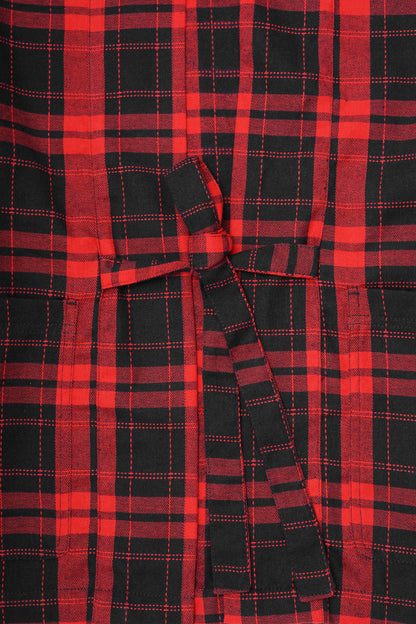 NAVY/RED S/S DRAPE