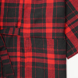 NAVY/RED S/S DRAPE