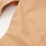 WAFFLE WEAVE PLEATED CROPPED PANTS IN WHEAT