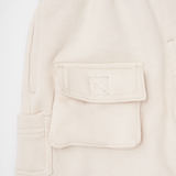LITTLE HUMAN™ 7 POCKET SWEATSHORTS IN OAT