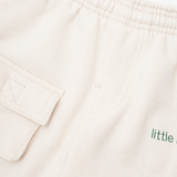 LITTLE HUMAN™ 7 POCKET SWEATSHORTS IN OAT