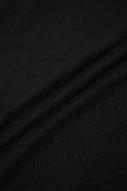"M'$ ARTIFACT" MOCK NECK TEE IN ANTHRACITE