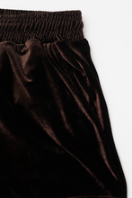 VELOUR HOUSE SHORTS IN WOOD